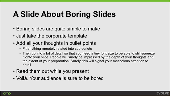 Webinar Slide Sample with Plain Design